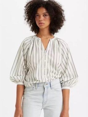 Levi's Ballon Sleeve Blouse